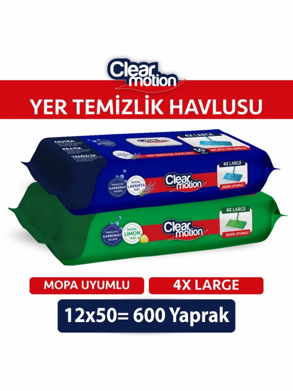 Clearmotion Yer Temizlik Havlusu(12x50) 600 Yaprak
