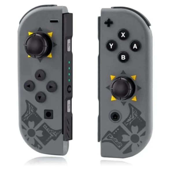 Cosmostech NS Switch Uyumlu 2'li J-C Joycon PAD Controller Gamepad Oyun Kolu Gri Desenli