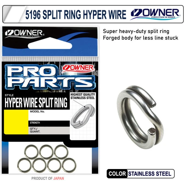 Owner Hyper Wire Split Ring Halka, # 9