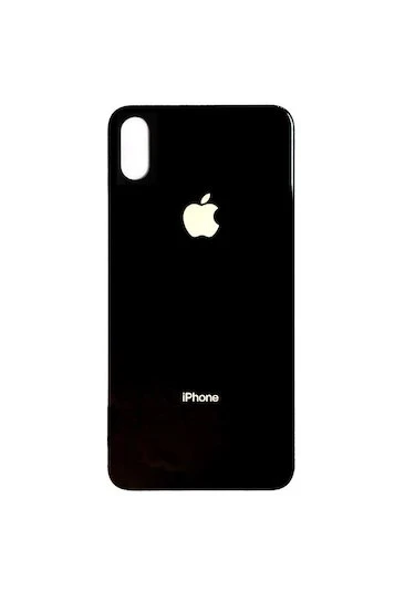 Apple Uyumlu İphone X Kamera Camsız Arka Kapak Siyah (Lazer Kesim Değildir)