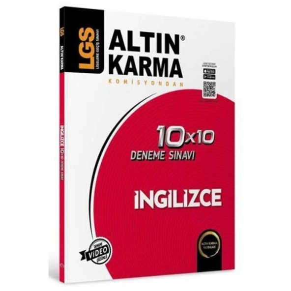 Altın Karma Yayınları 8. Sınıf LGS İngilizce 10 x 10 Deneme