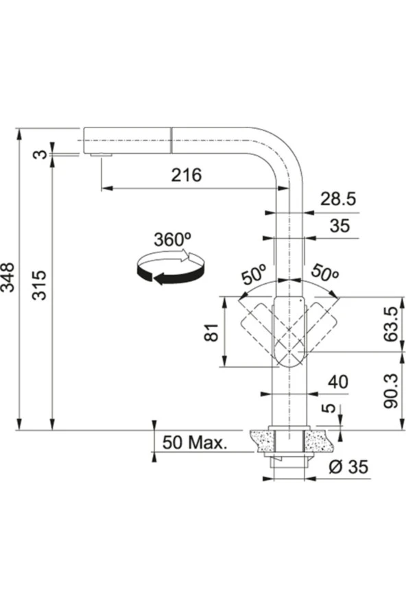 Armatür Mythos Doccia Paslanmaz Çelik - 2
