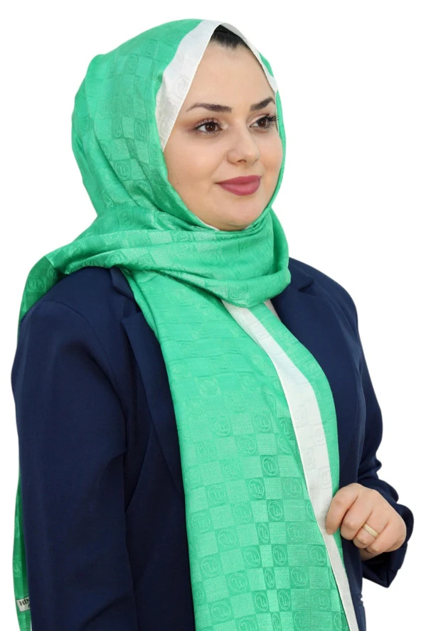 HİNT İPEK MONOGRAM ŞAL EŞ5302-17 ürün görseli