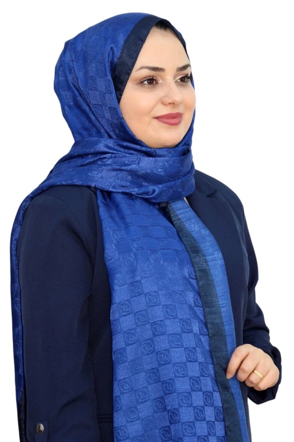 HİNT İPEK MONOGRAM ŞAL EŞ5302-16 ürün görseli