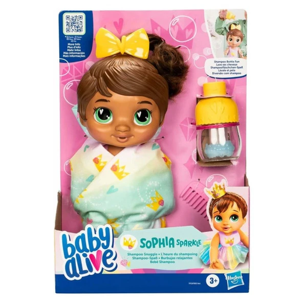 Baby Alive Bebeğimle Şampuan Eğlencesi Esmer F9120