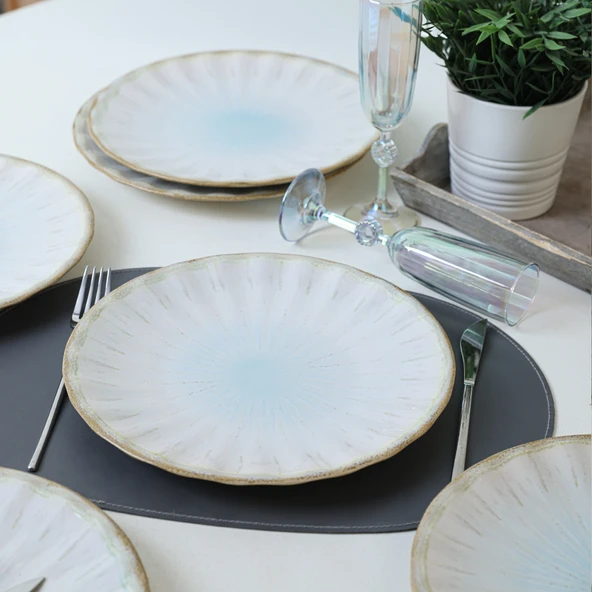 Keramika Keraart Misty Sirius Servis Tabağı 27 Cm 6 Adet 21731 - 3