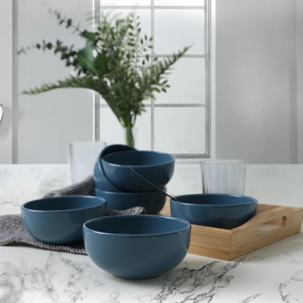 Keramika Mavi Bulut Kase 12 Cm 6 Adet 407 - 2