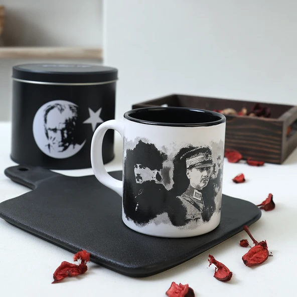 Keramika Keraart Cihanda Sulh Özel Teneke Kutulu Atatürk Kupa 10 Cm - 5