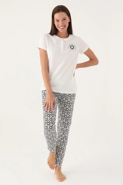 Pierre Cardin 8785 Good Kadın Kısa Kol Pijama Takımı - 2