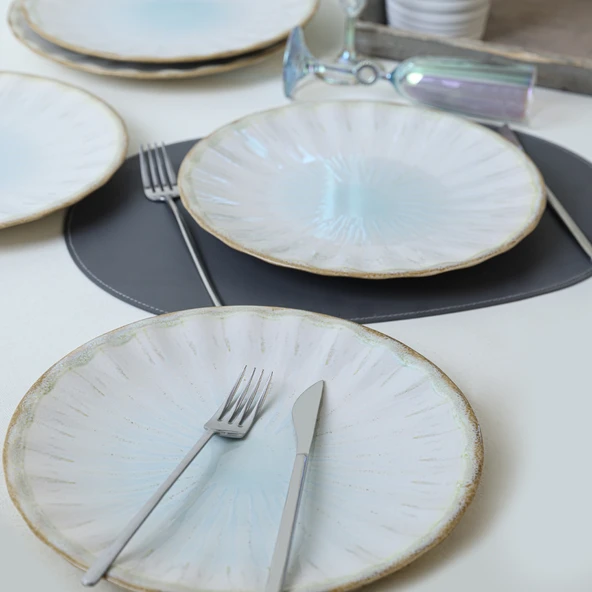 Keramika Keraart Misty Sirius Servis Tabağı 27 Cm 6 Adet 21731 - 4