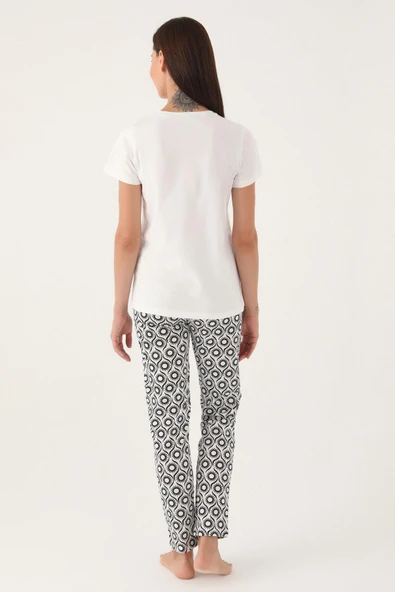 Pierre Cardin 8785 Good Kadın Kısa Kol Pijama Takımı - 5