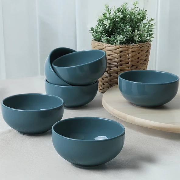 Keramika Mavi Bulut Kase 12 Cm 6 Adet 407 - 5