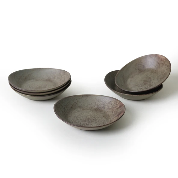 Keramika Mat Toprak Stella Yemek Tabağı 22 Cm 6 Adet 20572 - 8