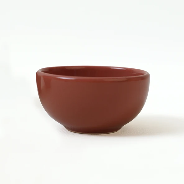 Keramika Kızıl Kahve Bulut Mini Çerezlik / Sosluk 8 Cm 6 Adet 607 - 5