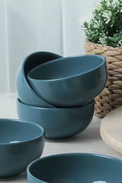 Keramika Mavi Bulut Kase 12 Cm 6 Adet 407 - 2