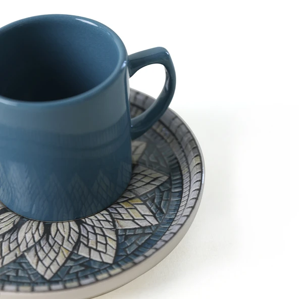 Keramika Keraart Mosaic Marvels Kahve Takımı 12 Parça 6 Kişilik 21619 - 9