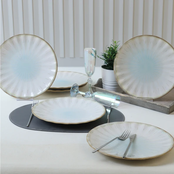 Keramika Keraart Misty Sirius Servis Tabağı 27 Cm 6 Adet 21731 - 5