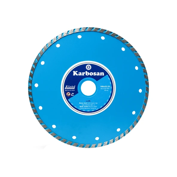 Karbosan Turbo Elmas Mermer Granit Kesici 180x2.2x22.23 ürün görseli