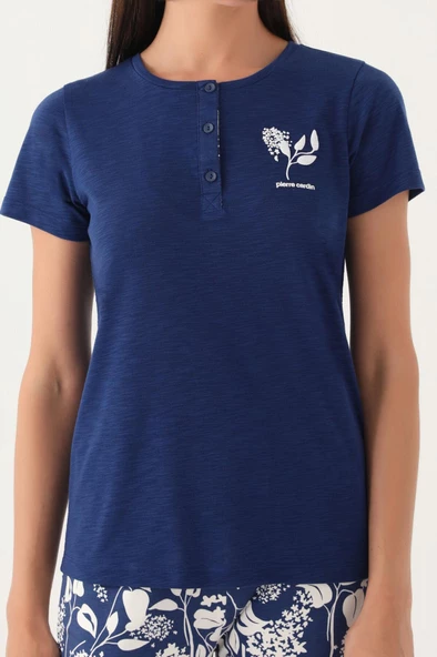 Pierre Cardin 8810 Branch Kadın Kısa Kol Pijama Takımı - 4