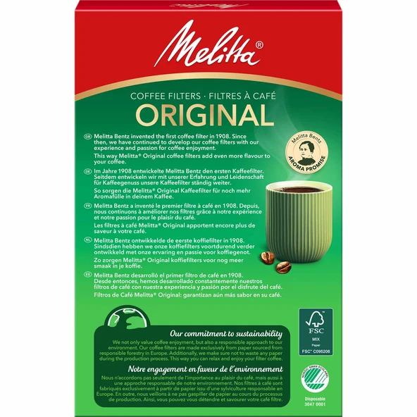 Melitta 1x4 Original Kahverengi Kahve Filtre Kağıdı - 2