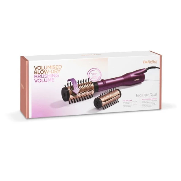 BaByliss AS950E Big Hair Dual Hava Üflemeli Saç Şekillendiricisi Mor - 3