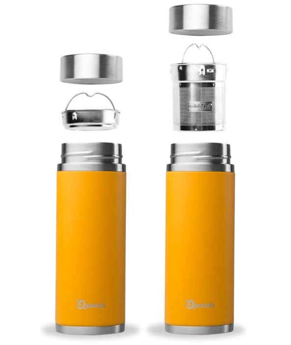 Qwetch QT5031 Isı Yalıtımlı 400 ml Termos - Safran - 2