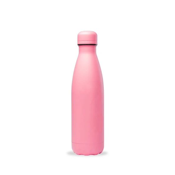Qwetch QD3381 Sprey Desenli Isı Yalıtımlı 500ml Termos - Pembe - 2