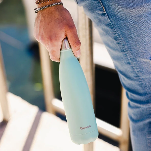 Qwetch QD3102 Isı Yalıtımlı 500ml Termos - Açık Yeşil - 3