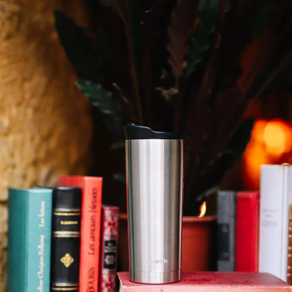 Qwetch QM6000 Isı Yalıtımlı 470ml Termos Mug - Metalik - 5