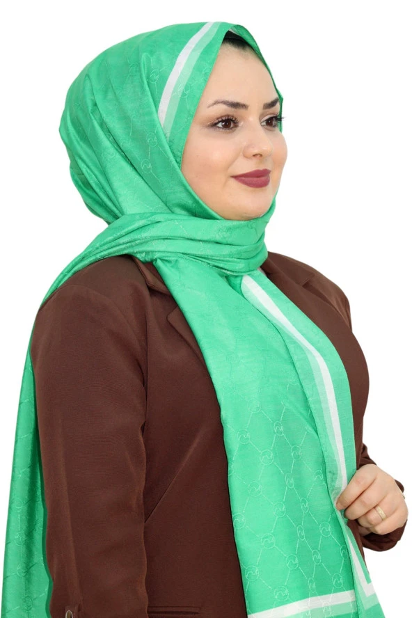 HİNT İPEK MONOGRAM ŞAL EŞ5301-8 ürün görseli
