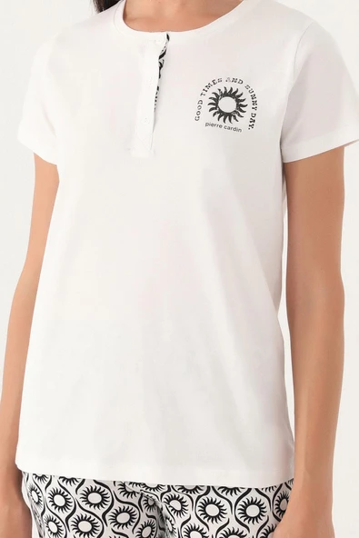 Pierre Cardin 8785 Büyük Beden Good Kadın Kısa Kol Pijama Takımı - 10
