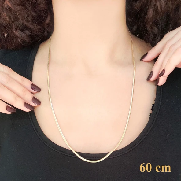 Çelik Zincir Kolye Altın Kaplama Balık Model ZN-162 - Resim 6