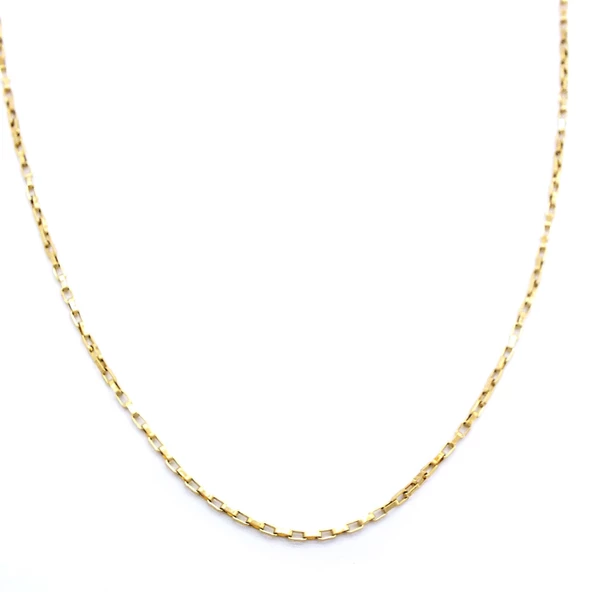 Çelik Zincir Altın Kaplama Unisex Model ZN-308 - Resim 3