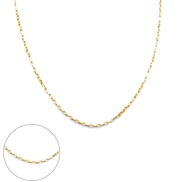 Çelik Zincir Altın Kaplama Unisex Model ZN-308 ürün görseli