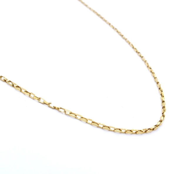 Çelik Zincir Altın Kaplama Unisex Model ZN-308 - Resim 5