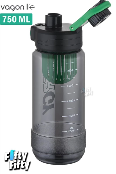 Vagonlife 750 ML -Energy- Rahat İçim (Pipetsiz)  Kulplu  Su Matarası -Süzgeçli-FFVGN2030750ML - 12