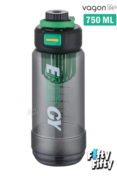 Vagonlife 750 ML -Energy- Rahat İçim (Pipetsiz)  Kulplu  Su Matarası -Süzgeçli-FFVGN2030750ML - 10