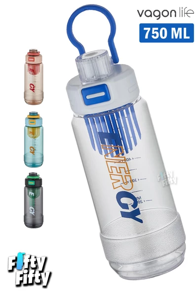 Vagonlife 750 ML -Energy- Rahat İçim (Pipetsiz)  Kulplu  Su Matarası -Süzgeçli-FFVGN2030750ML - 7