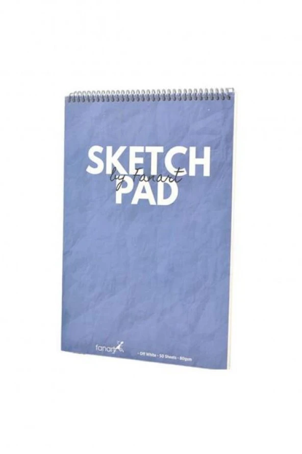 Fanart Academy Sketch Pad A3 Mavi Kapak 80 Gr 50 Yp Üstten Spiralli