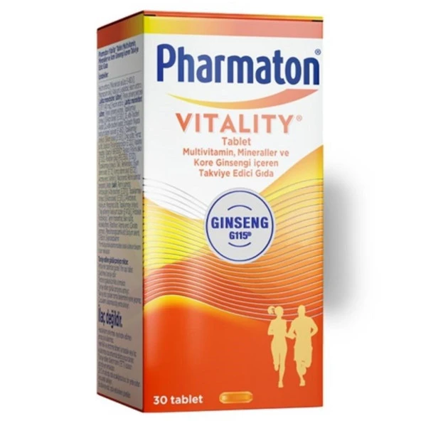 Pharmaton Vitality 30 Kapsül 3 Adet
