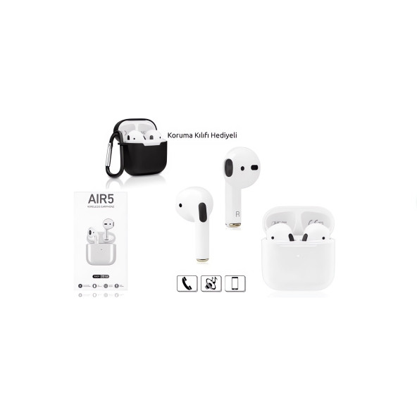 Subzero SW29 Air 5 Bluetooth Kulaklık Koruma Kılıfı Hediyeli - 1