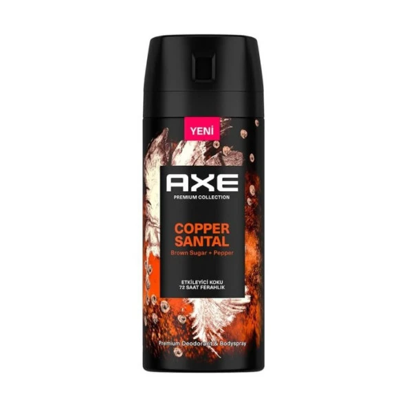 AXE PREMIUM COLLECTION Erkek Sprey Deodorant Copper Santal 150 ml.