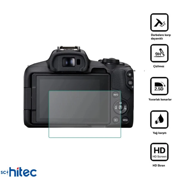 ScHitec Fujitsu Lumix G95 İle Uyumlu Darbe Emici Kamera Ekran Koruyucu Kaplama - 3