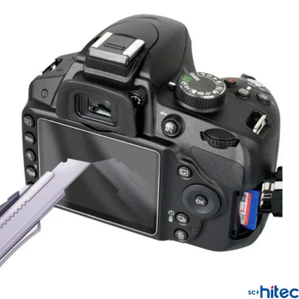 ScHitec Fujitsu Lumix G95 İle Uyumlu Darbe Emici Kamera Ekran Koruyucu Kaplama - 5