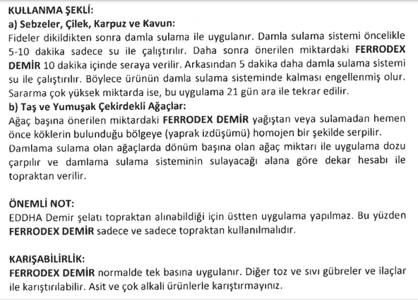 FERRODEX DEMİR 10 Kg Şelatlıdır, Orijinal Ambalaj - 4