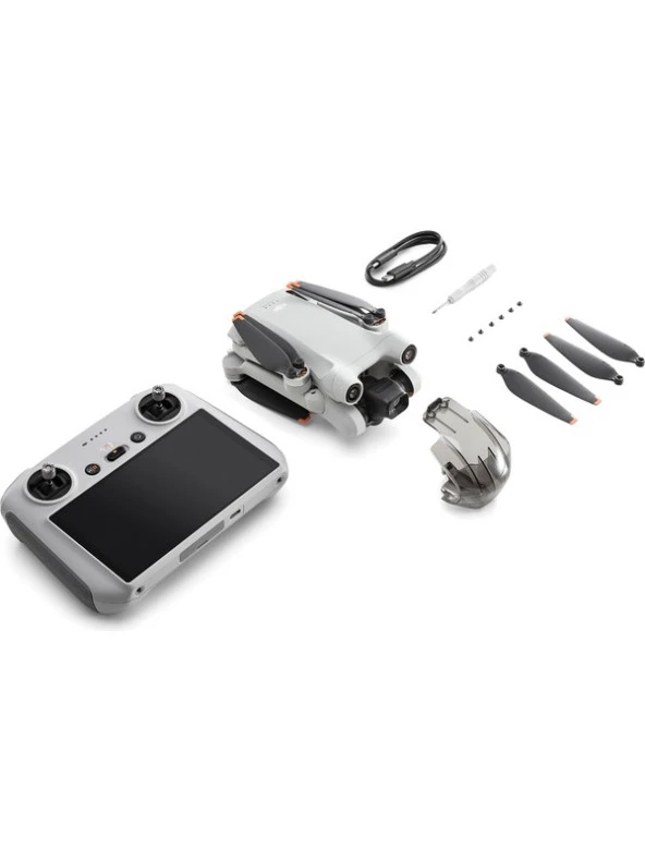 Dji Mini 3 Pro Drone ( DJI RC Ekranlı Kumandalı) 4K Video , 48 MP , 3 Yönlü Engel Algılama , 34 dk / 47 dk Uçuş Süresi , Gerçek Dikey Çekim (DJI Türkiye Karacauslu Garantili)