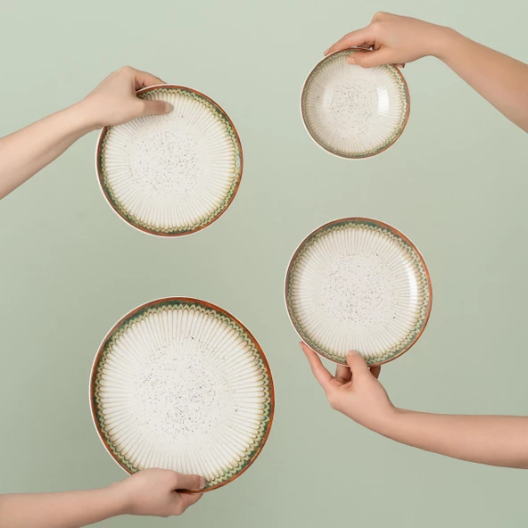 Soley | Perge | 24 Parça 6 Kişilik Yemek Takımı - 2