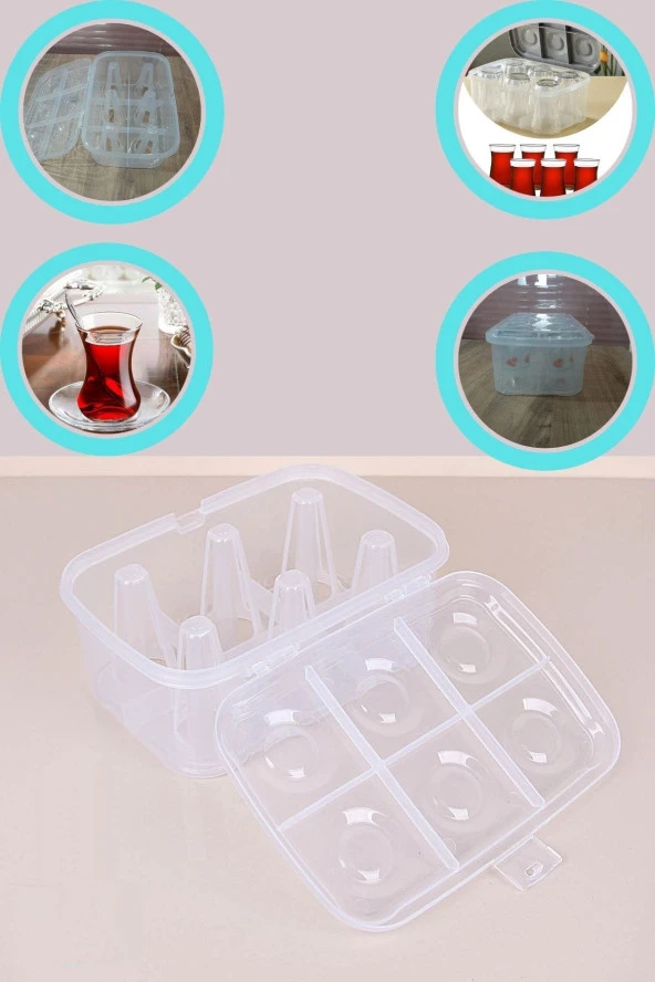 Hayal Sepeti Çay Bardağı Taşıma Aparatı Kutusu - 5