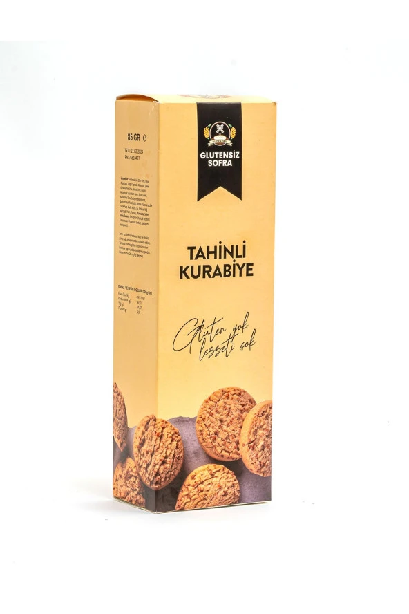 Glutensiz Tahinli Bisküvi 85 Gr