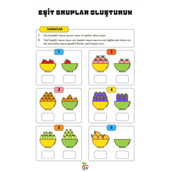 Bölme Öğreten YAZ-SİL Kitabı - Resim 3